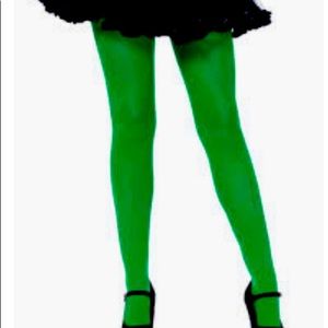 Pantyhose Green solid color